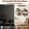 Wandregale, 2er-Set, Schweberegal Zweistöckig Wandregal, Produktbild-Vorschau 7