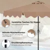 Parasol COSTWAY 270 cm, parasol de jardin à 8 baleines, Voir les images du produit 8