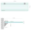 Glasregal Bad 45x13 cm ESG Sicherheitsglas 6 mm matt Produktbild-Vorschau 4