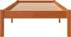 vidaXL Massivholzbett ohne Matratze Wachsbraun 100x200 Produktbild-Vorschau 4
