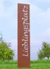 Gartenstele Edelrost "Lieblingsplatz" Produktbild-Vorschau 1