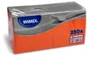 Servietten, 2-lagig, orange, 1/4 Falz, 24x24 cm, 250 Stück. Produktbild-Vorschau 1