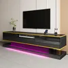 Merax Meuble TV avec 3 tiroirs et compartiment ouvert, Voir les images du produit 2