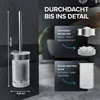 ovimar Toilettenbürste Tranerodde | silber | Wandmontage Produktbild-Vorschau 5