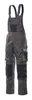 A pair of dark gray and black overalls shown against a white background. Produktbild-Vorschau