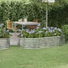 vidaXL Pozinkovaná oceľová vyvýšená posteľ 175x100x36 cm Náhľad obrázku produktu 2