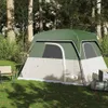 vidaXL Tenda da campeggio 4 persone Verde Impermeabile Anteprima dell’immagine prodotto 3