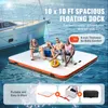 SucceBuy 10 x 10 piedi galleggiante gonfiabile, piattaforma Anteprima dell’immagine prodotto 3