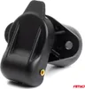A black 3-pin 12V trailer socket is shown against a white background. Podgląd zdjęcia produktu