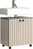 Calicosy - Mobile sottolavabo con ruote 2 ante L60 cm - Anteprima dell’immagine prodotto 3