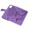iPhone 14 Hülle, Schmetterling Prägung Flip Leder Produktbild-Vorschau 7