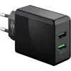 Dual-USB Schnellladegerät USB/QC3.0 28W (schwarz) Produktbild-Vorschau 1