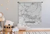 MuchoWow® Wandteppich Wandbehang Karte - Deutschland - Produktbild-Vorschau 4