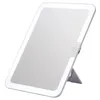 A white LED makeup mirror with a stand is shown against a white background. Produktbild-Vorschau