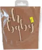 Cake topper Oh Baby / Nascita 17cm legno, naturale Anteprima dell’immagine prodotto 11