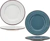 6x Rome blau & weiß Kuchenteller Ø20,5cm Steingut 6 Produktbild-Vorschau 6