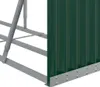 vidaXL Wiata na drewno opałowe Zielona 234x45x100 cm Stal Podgląd zdjęcia produktu 8
