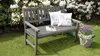 Gartenbank 'Johanna' 2-Sitzer, grau Parkbank Holzbank Produktbild-Vorschau 1