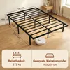 HOMCOM Bettgestell 140x200cm Metallbett 35,5cm Hohe Produktbild-Vorschau 3