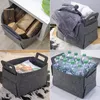 25L Filz Aufbewahrungskorb 37x24x37 cm Holz Kaminholzkorb Produktbild-Vorschau 2