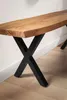 WOHNLING Garderobenbank 120x40x45,5 cm Akazie Massivholz / Produktbild-Vorschau 5