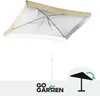 Duży parasol ogrodowy plażowy kwadrat łamany 160 x 160 cm Podgląd zdjęcia produktu 6