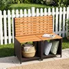 COSTWAY Gartenmöbel Sets 4 tlg., 2 in 1 Gartenbank, Produktbild-Vorschau 9