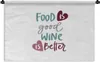 MuchoWow® Wandteppich Wandbehang Essen ist gut, Wein ist Produktbild-Vorschau 1