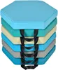 A stack of hexagonal floor cushions with handles. Produktbild-Vorschau