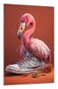Wallario Wandbild Flamingo im Sneaker, Größe: 61 x 91,5 cm, Produktbild-Vorschau 2