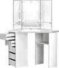 ML-Design toaletný stolík biely, toaletný stolík s LED Náhľad obrázku produktu 2