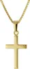 trendor 51056 Damen Kreuz-Anhänger 333 / 8K Gold + Vergoldete Silberkette 1 Produktbild-Vorschau