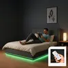 LED Polsterbett 'Tröstiar' mit Bettkasten und Matratze Produktbild-Vorschau 7