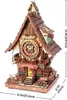A 3D wooden puzzle model of a cuckoo clock. Náhľad obrázku produktu