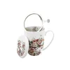 DUO FLORAL Becher 380 ml VINTAGE FLOWERS WHITE mit Teesieb, Produktbild-Vorschau 11