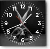 Wanduhr - Quadrat - Glasuhr - Frau Gymnastik Yoga - 30x30cm Produktbild-Vorschau 1