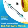 Bituxx PolyurethanSchubkarren Rad 4.80/4 4.00-8 Gelb Produktbild-Vorschau 5