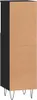 vidaXL Badschrank Schwarz 30x30x100 cm Holzwerkstoff Produktbild-Vorschau 9