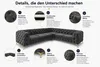 Ecksofa Moet L-Form dunkelgrau 323x262 cm groß – Produktbild-Vorschau 4