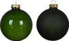 Weihnachtskugeln Glas 8cm 4 Stück - Piniengrün transparent Produktbild-Vorschau 2