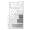 MODFU letto a soppalco 90x200 con scala di sicurezza, letto Anteprima dell’immagine prodotto 14