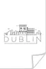 MuchoWow® Poster Skyline "Dublin" weiß 40x60 cm - Plakate Produktbild-Vorschau 1