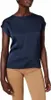 VILA Satin Blusen T-Shirt Kurzarm Basic Glänzendes Oberteil Produktbild-Vorschau 5