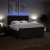 vidaXL Boxspringbett mit Matratze Schwarz 200x200 cm Stoff Produktbild-Vorschau 5