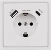 Schutzkontakt-Steckdose McPower "Shallow", 1x USB-C - 18W Produktbild-Vorschau 1