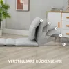 HOMCOM Bodenstuhl Bodensessel mit verstellbarer Rückenlehne Produktbild-Vorschau 3