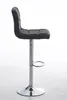 A side view of a dark gray bar stool with a chrome base and footrest. Náhled obrázku produktu