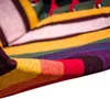 A close-up view of a colorful striped hammock or hanging chair. Náhled obrázku produktu