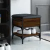 A shoe bench with storage and shelves in a home entryway. Podgląd zdjęcia produktu