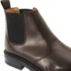 A close-up view of a brown leather Chelsea boot. Anteprima dell’immagine prodotto
